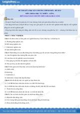 Đề thi giữa kì 1 KHTN 6 Cánh diều - Đề số 8
